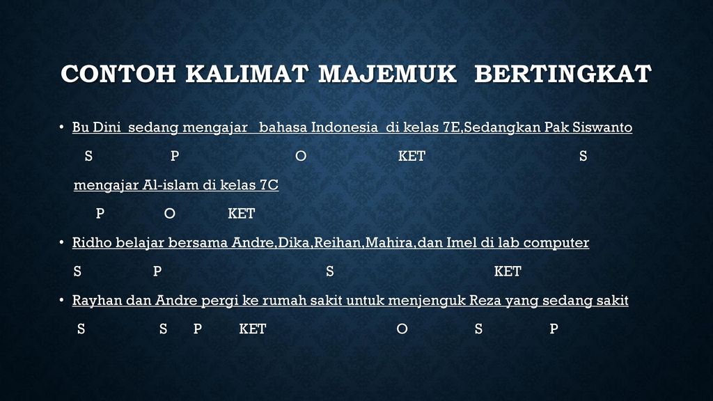 Kalimat Majemuk Bertingkat